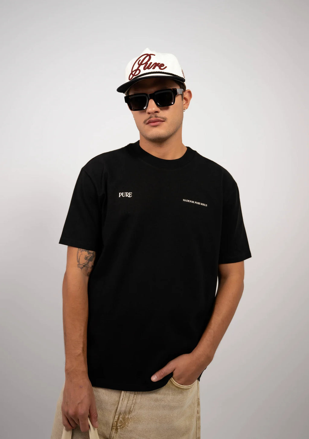 Pure Black Regular T-Shirt PUR22616