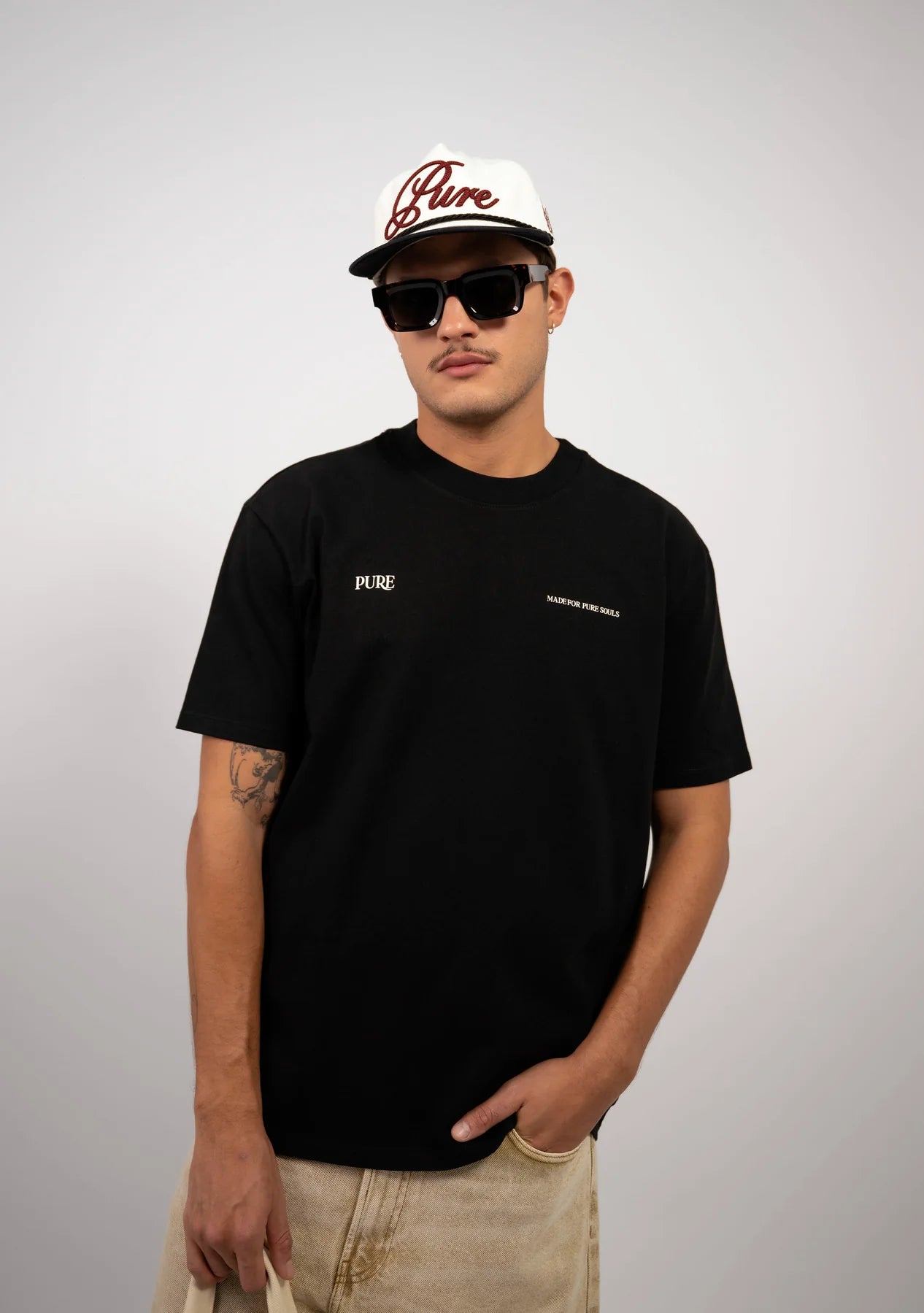 Pure Black Regular T-Shirt PUR22616