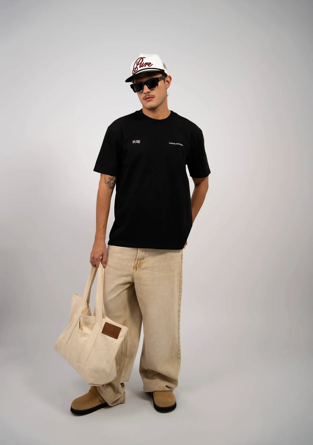 Pure Black Regular T-Shirt PUR22616