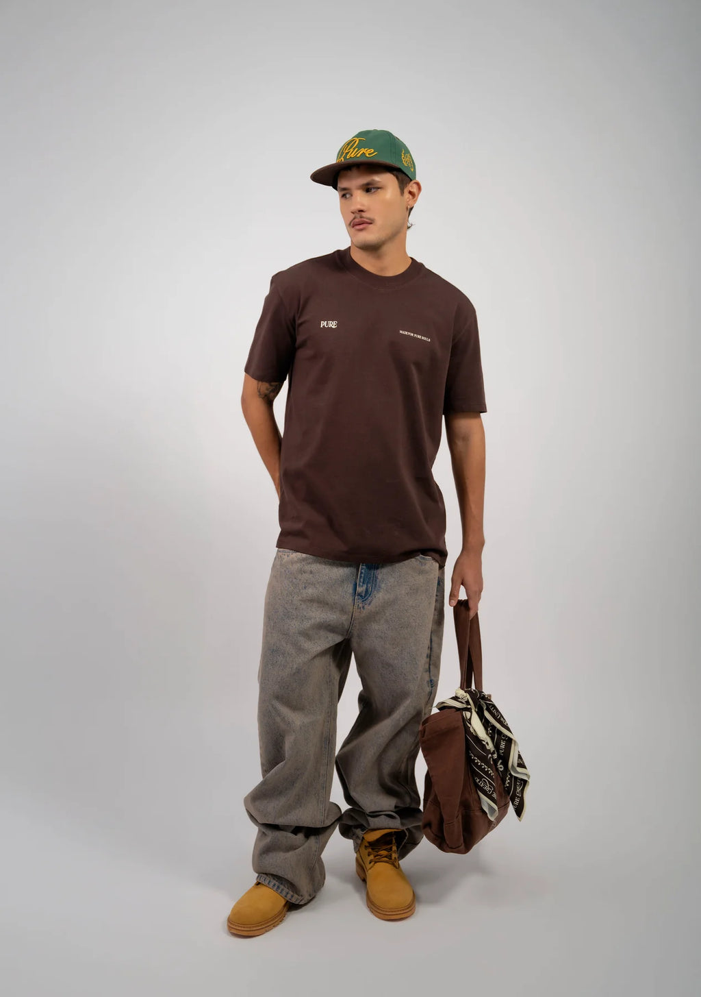Pure Brown Regular T-Shirt PUR22617