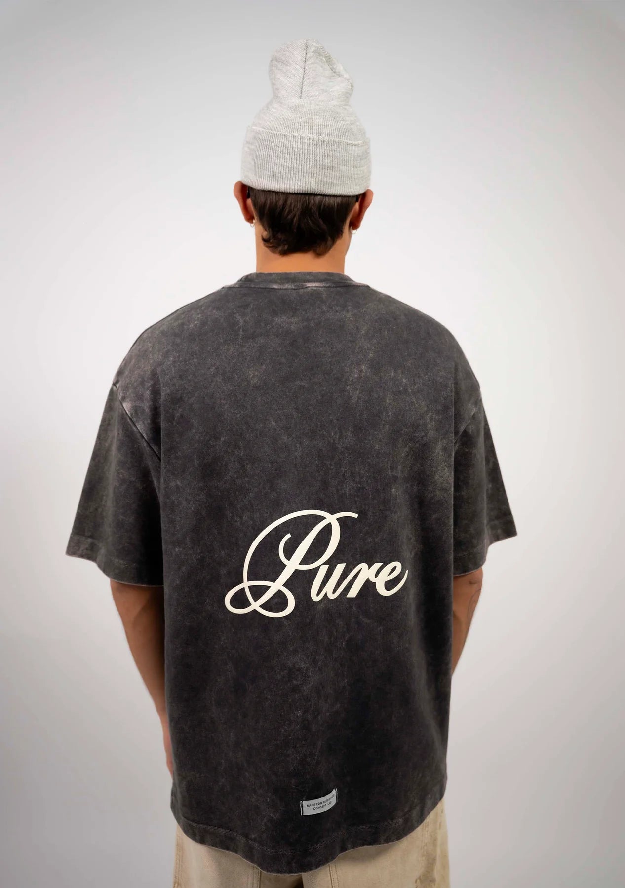 Pure Washed Black Logo T-Shirt PUR22618
