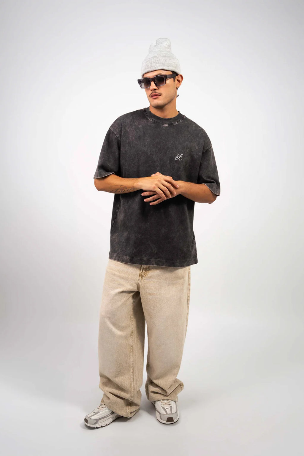 Pure Washed Black Logo T-Shirt PUR22618