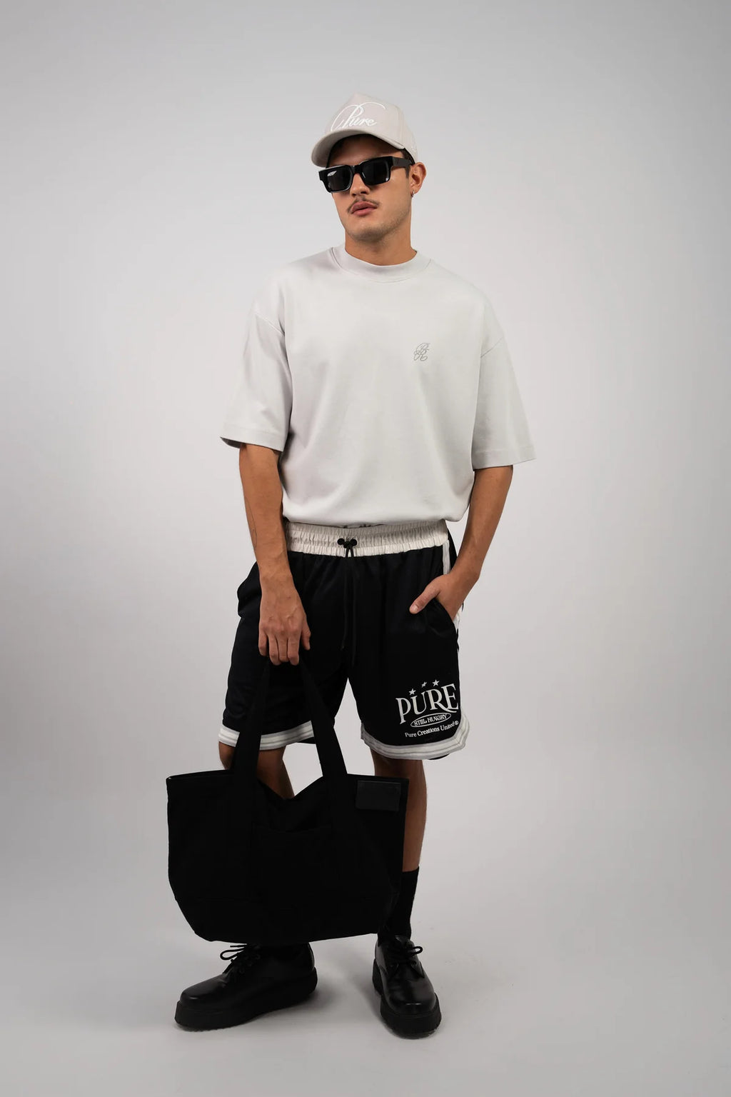 Pure Gray Logo T-Shirt PUR22619