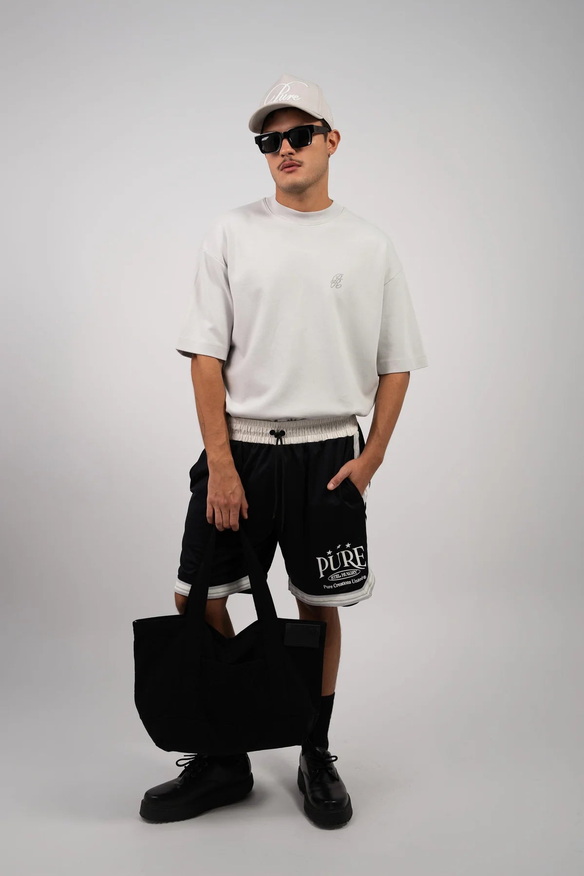 Pure Gray Logo T-Shirt PUR22619