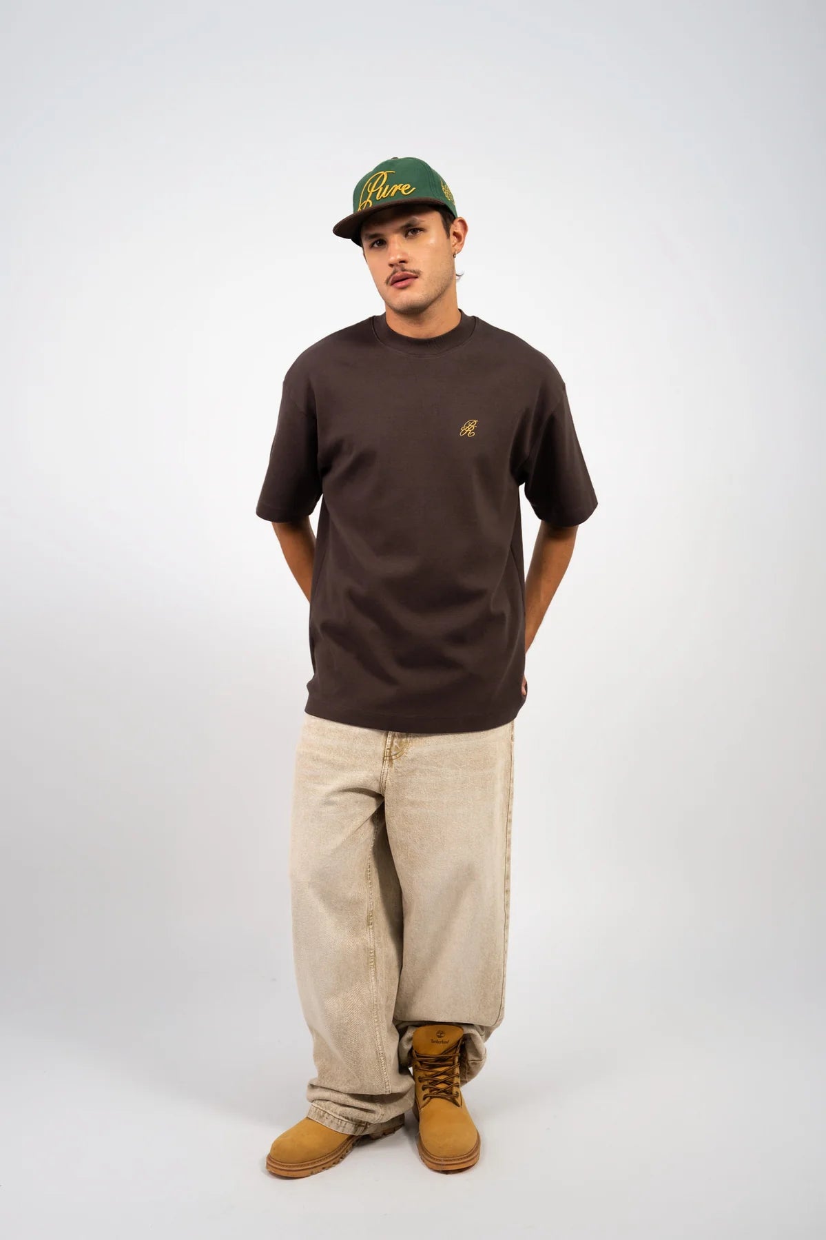 Pure Brown Logo T-Shirt PUR22622