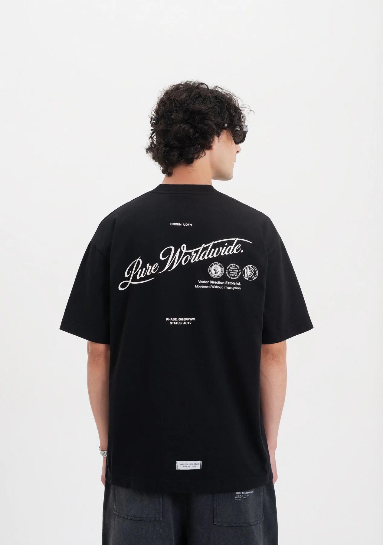 Pure Across The Lines Black Pure Worldwide T-Shirt PUR22947