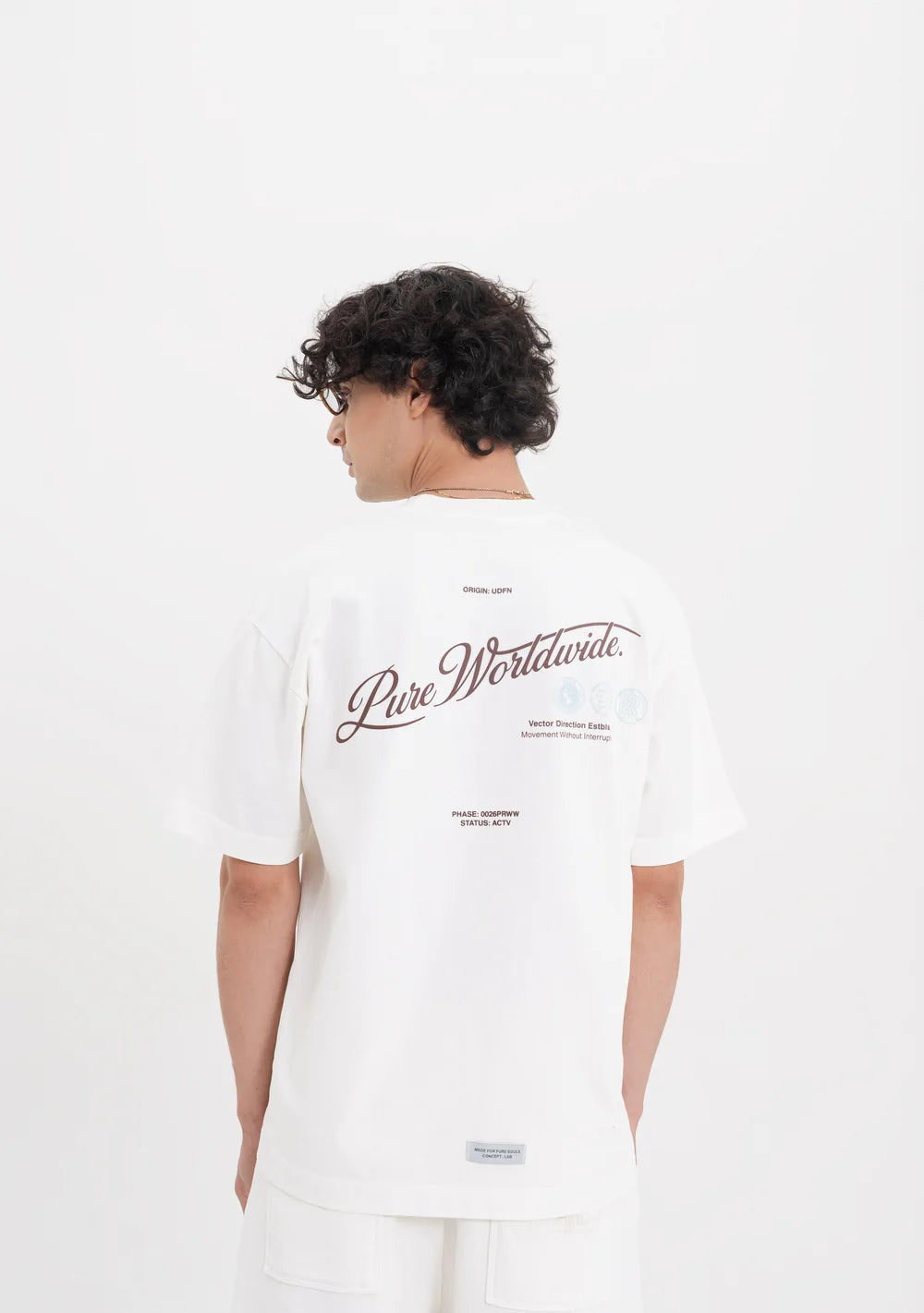 Pure Across The Lines White Pure Worldwide T-Shirt PUR22948