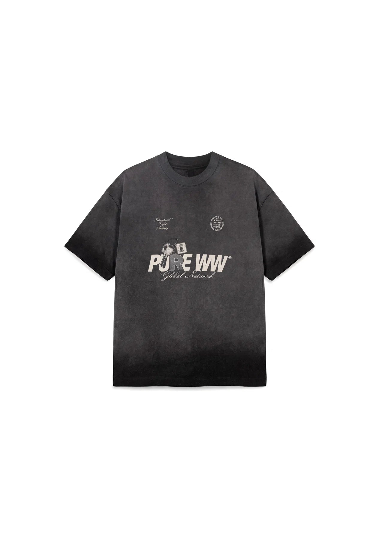 Pure Across The Lines Washed Black Key T-Shirt PUR22950