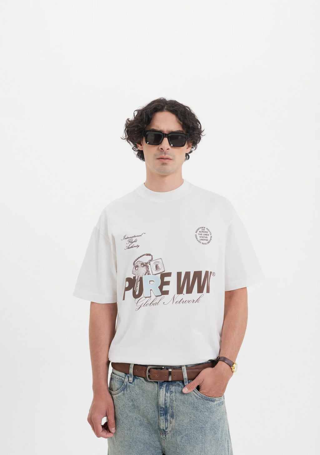 Pure Across The Lines White Key T-Shirt PUR22953