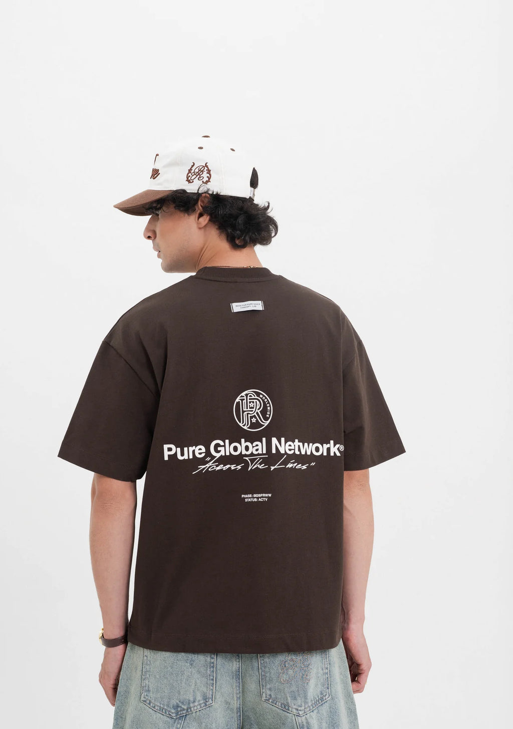 Pure Across The Lines Brown T-Shirt PUR22964