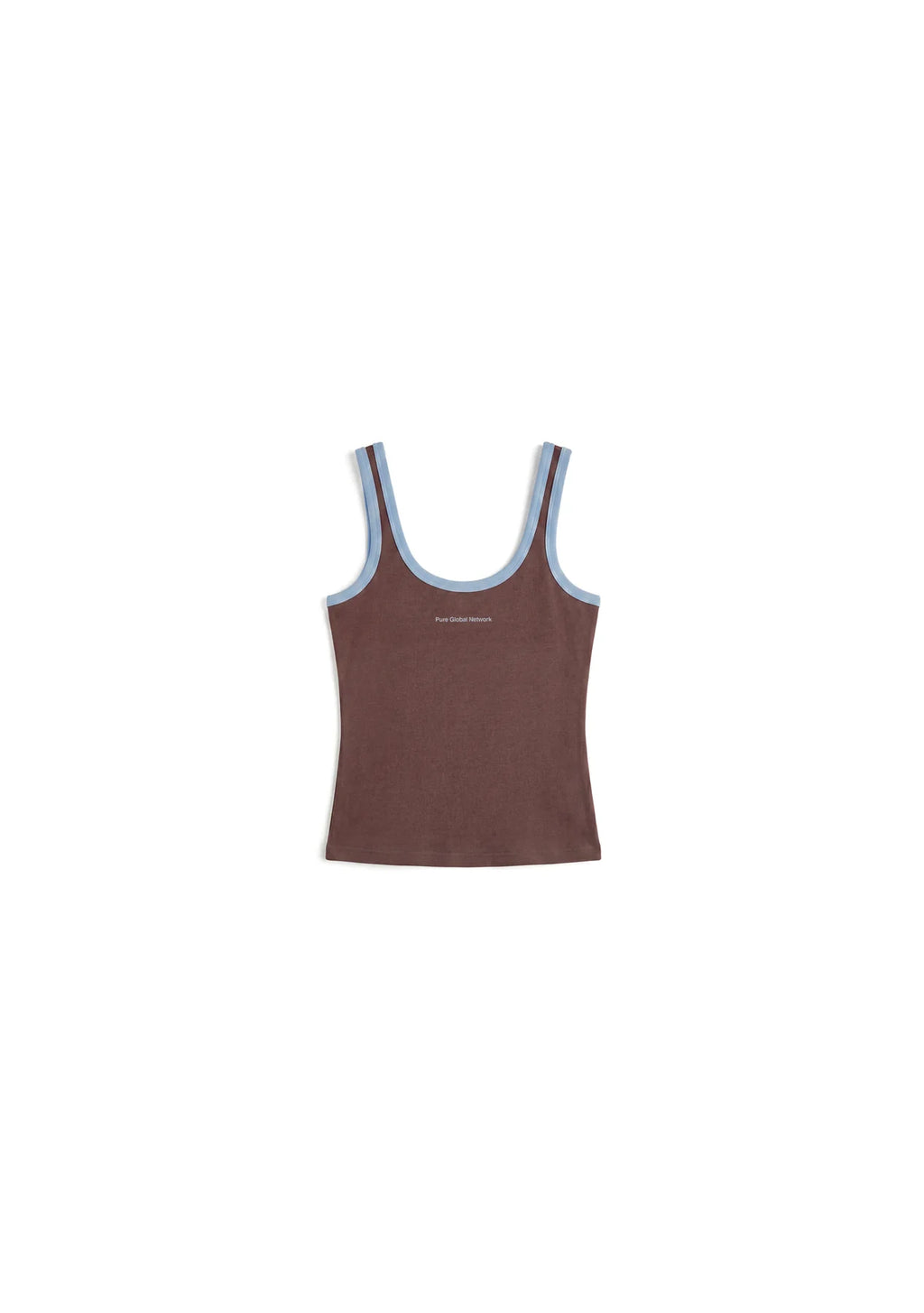 Pure Across The Lines Brown Tank Top PUR22976