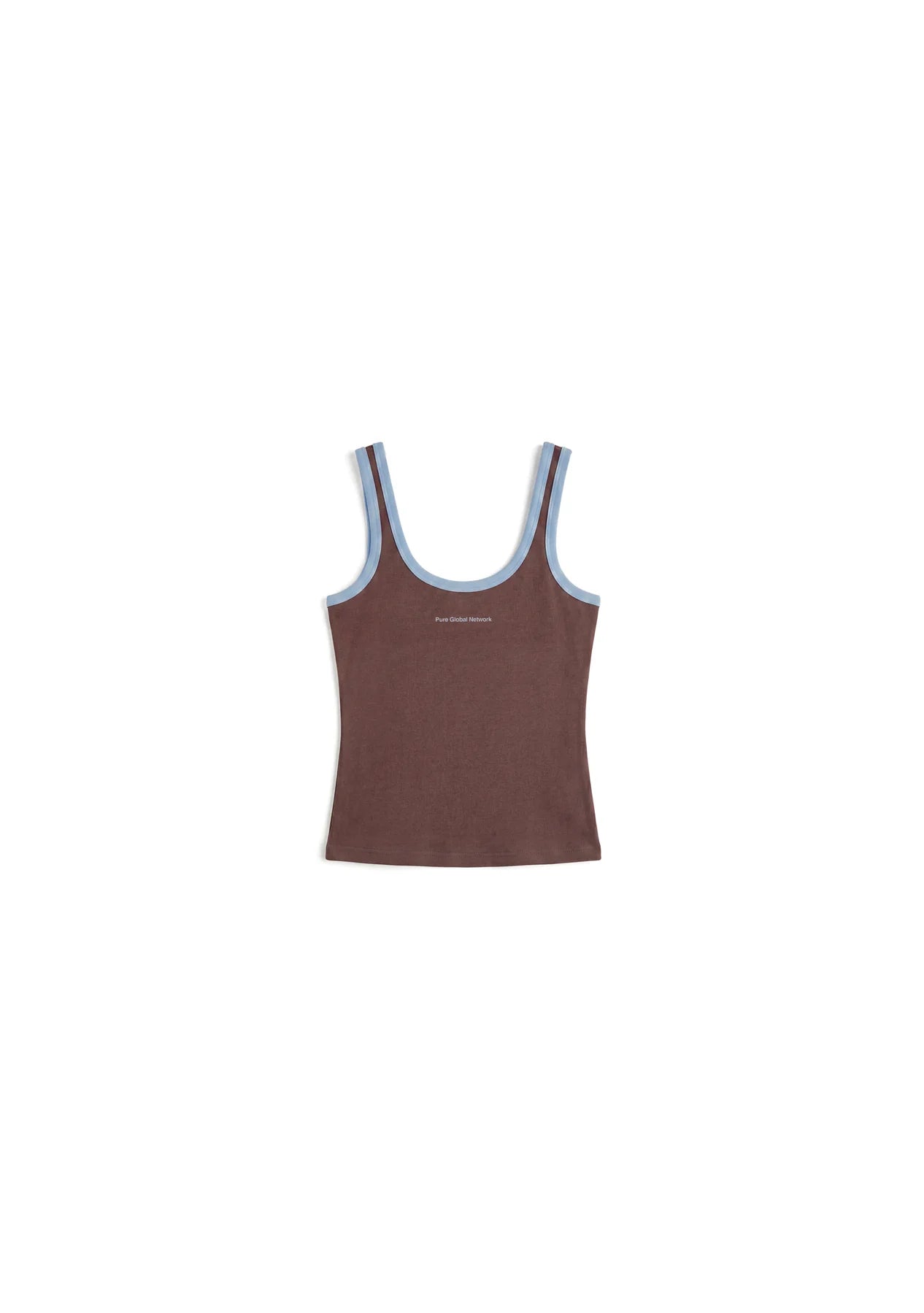 Pure Across The Lines Brown Tank Top PUR22976