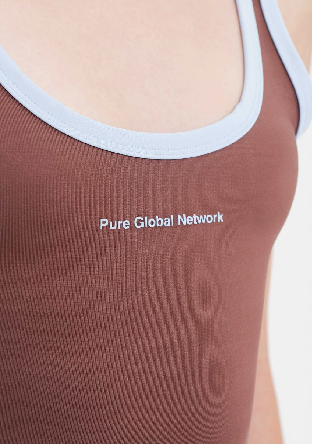 Pure Across The Lines Brown Tank Top PUR22976