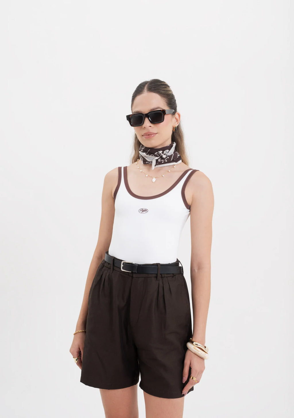 Pure Across The Lines Ivory Tank Top PUR22978