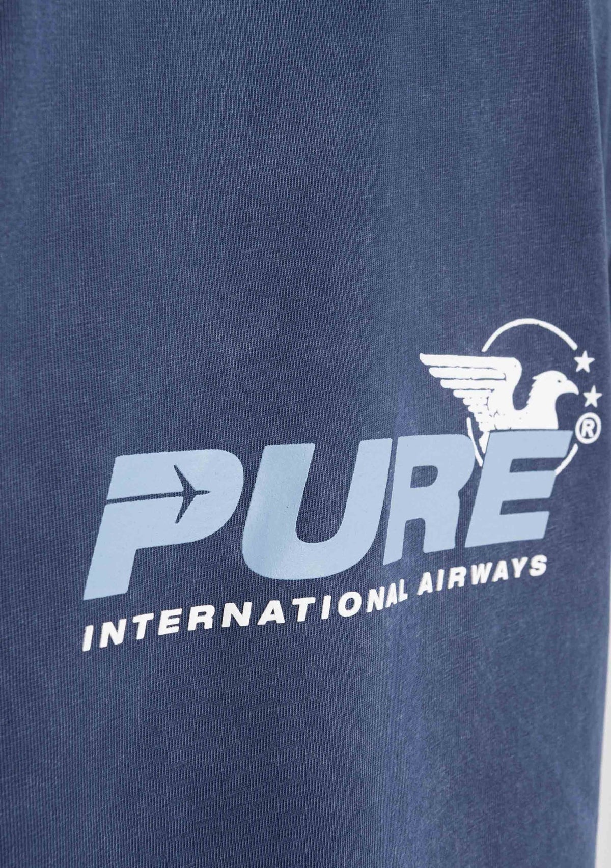 Pure Ready To Take Off Washed Blue T-Shirt PUR23486
