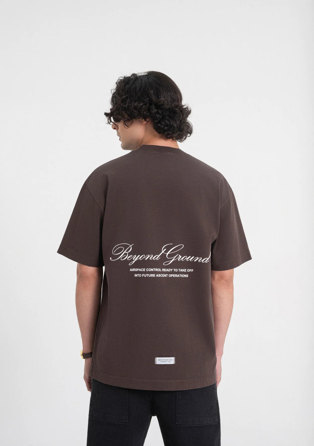 Pure Ready To Take Off Washed Brown T-Shirt PUR23487