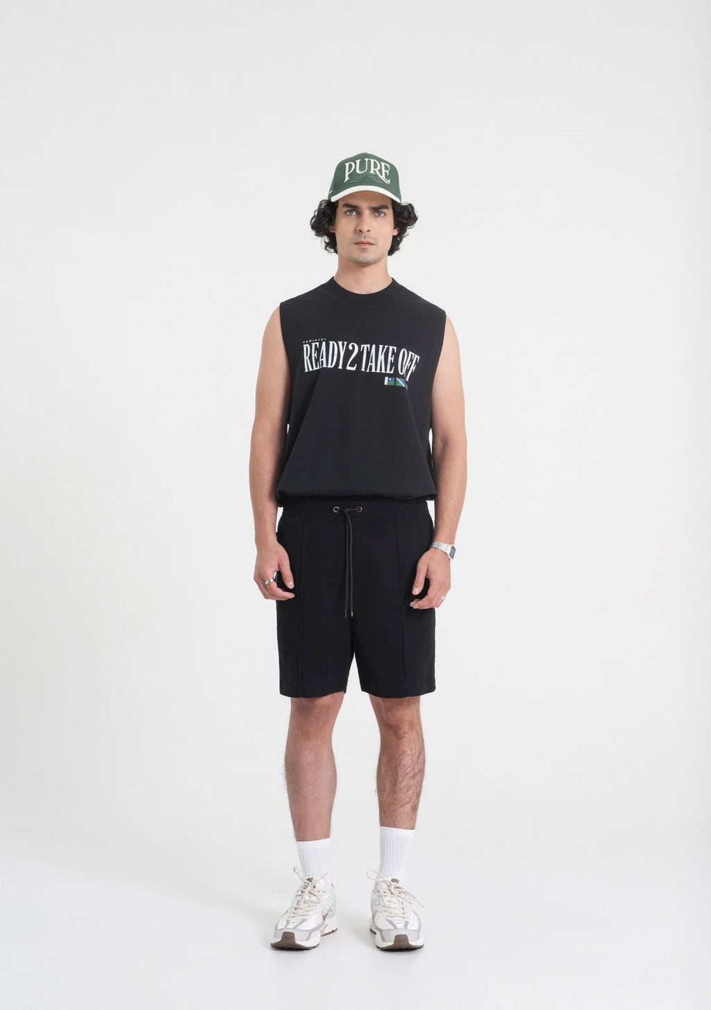 Pure Ready To Take Off Black Tank Top PUR23507