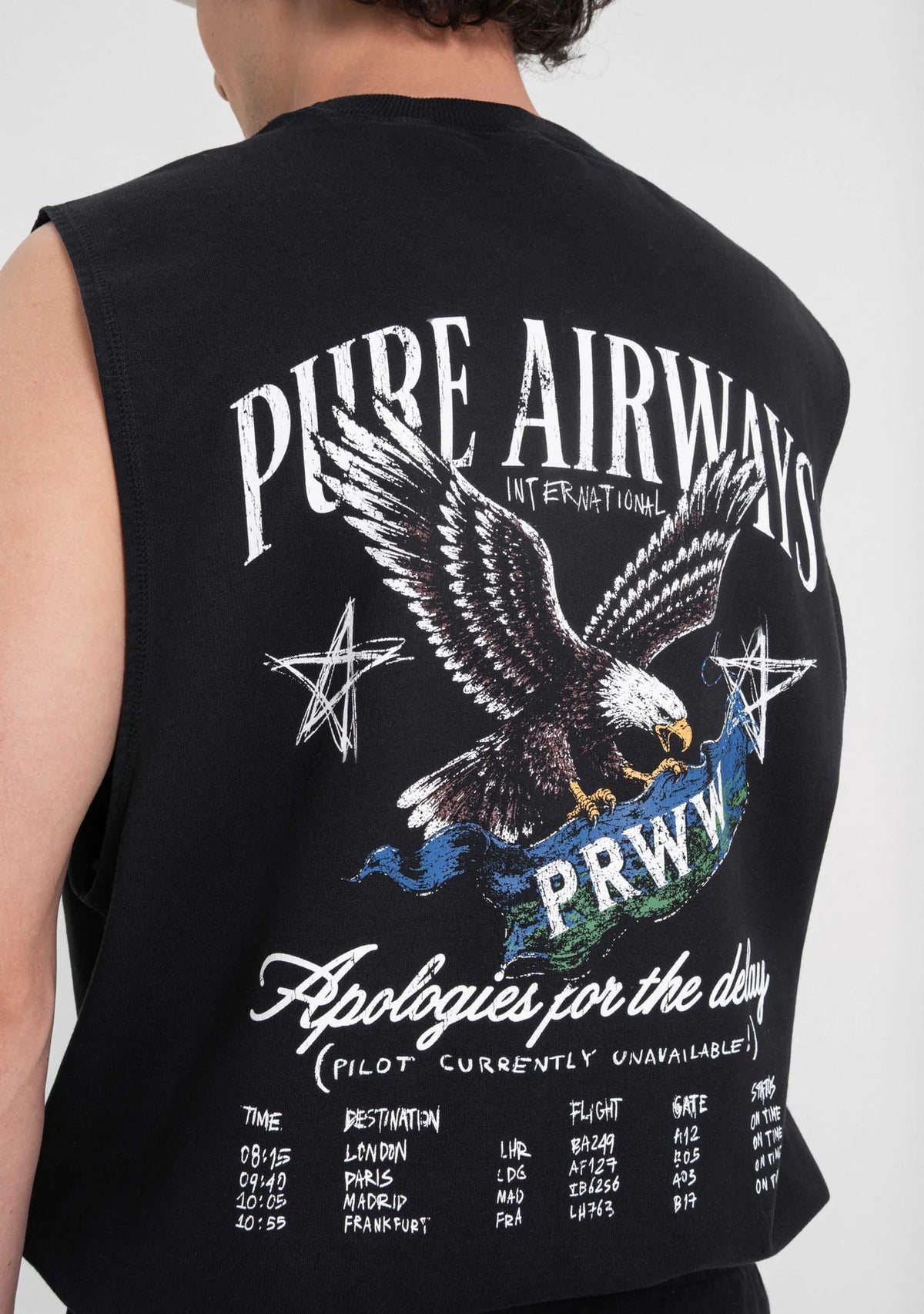 Pure Ready To Take Off Black Tank Top PUR23507