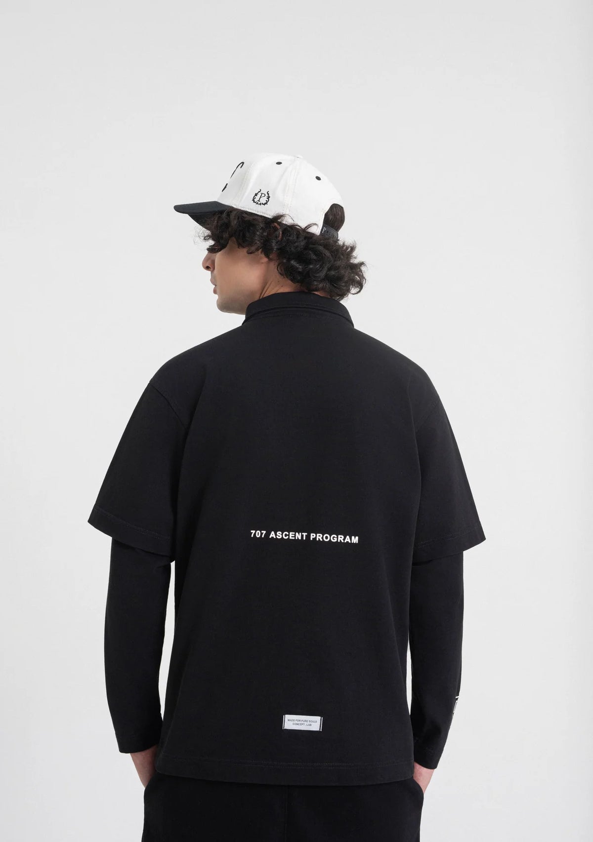 Pure Ready To Take Off Black Long Sleeve Polo PUR23519
