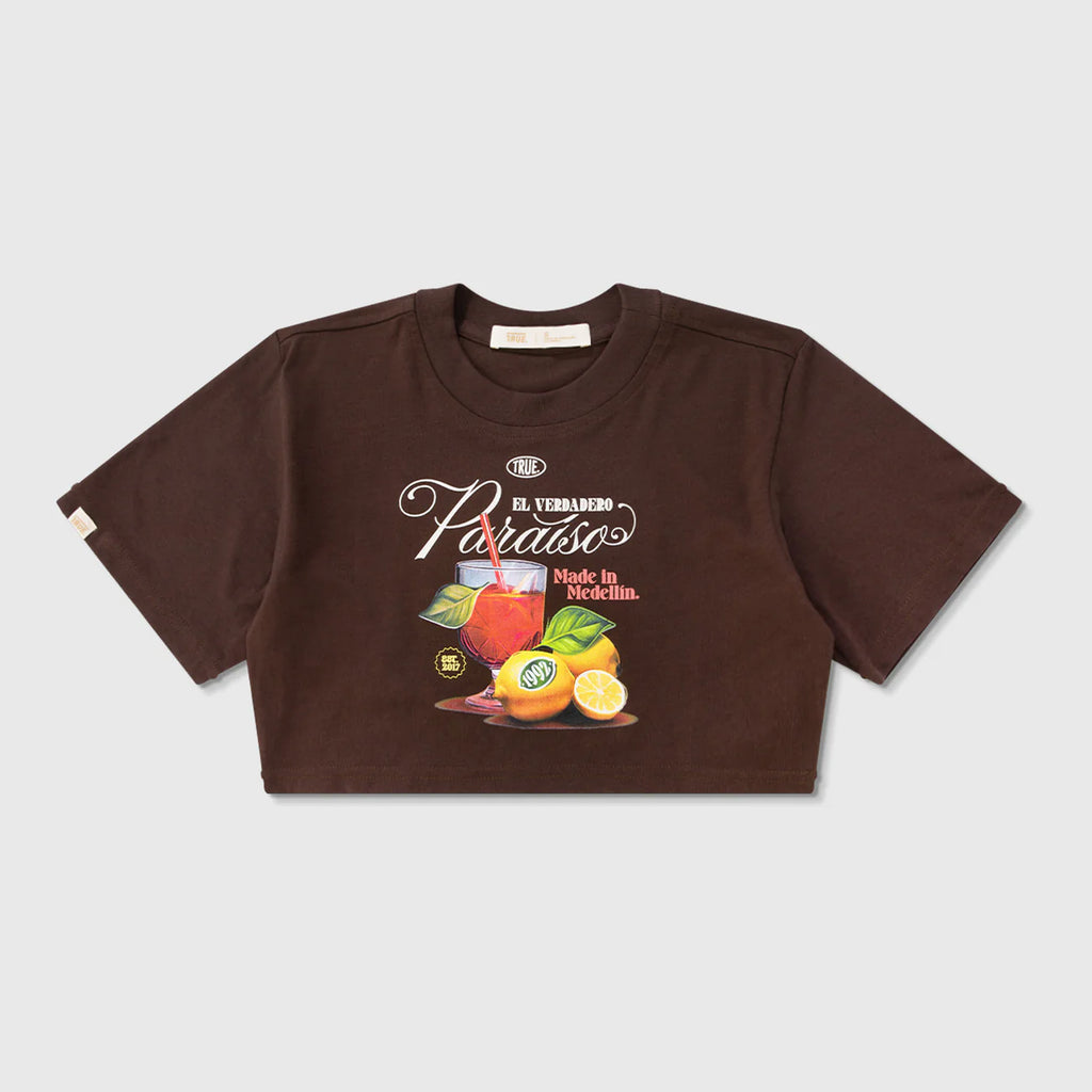 True Paraíso Crop Top - Brown
