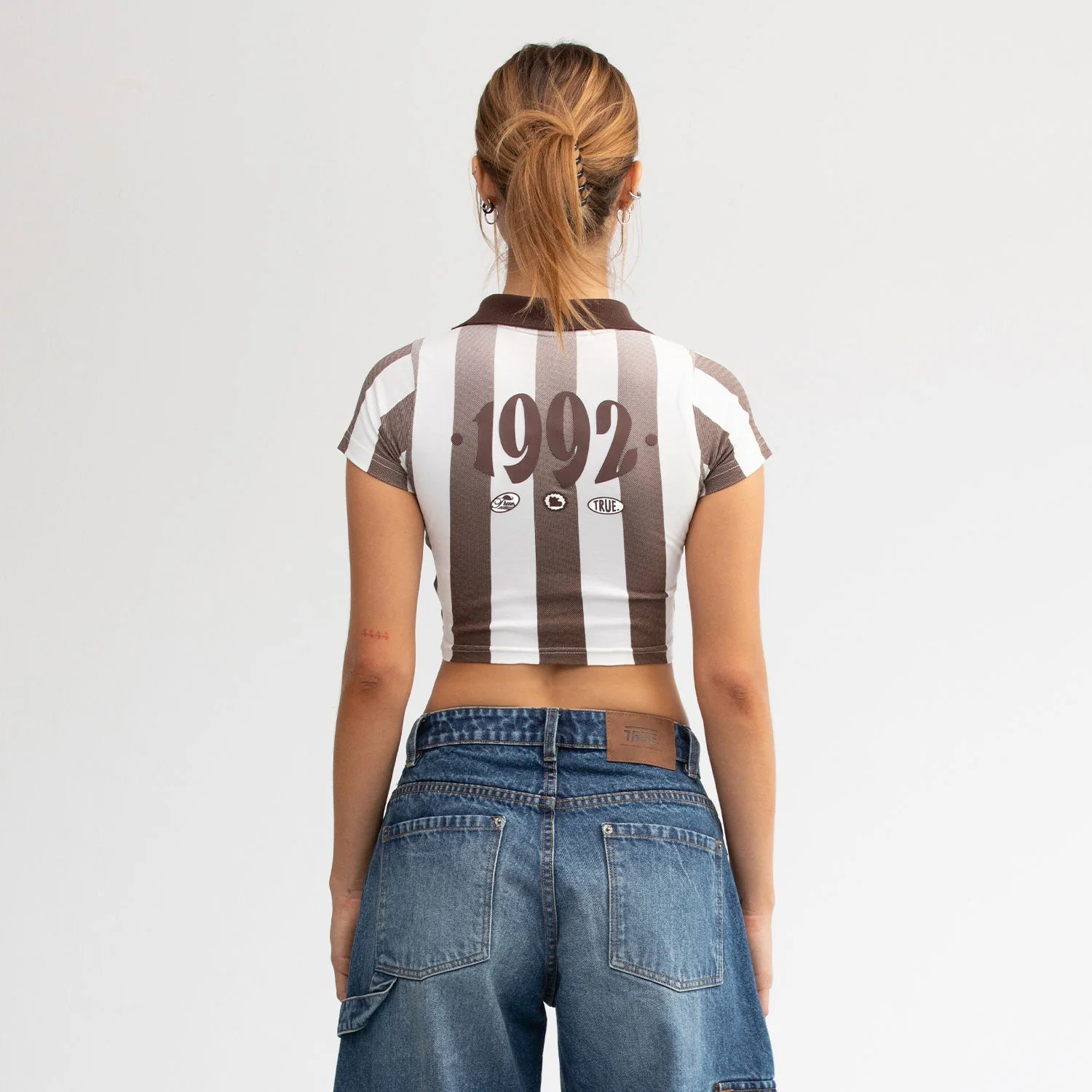 True paraíso soccer slim tee - brown