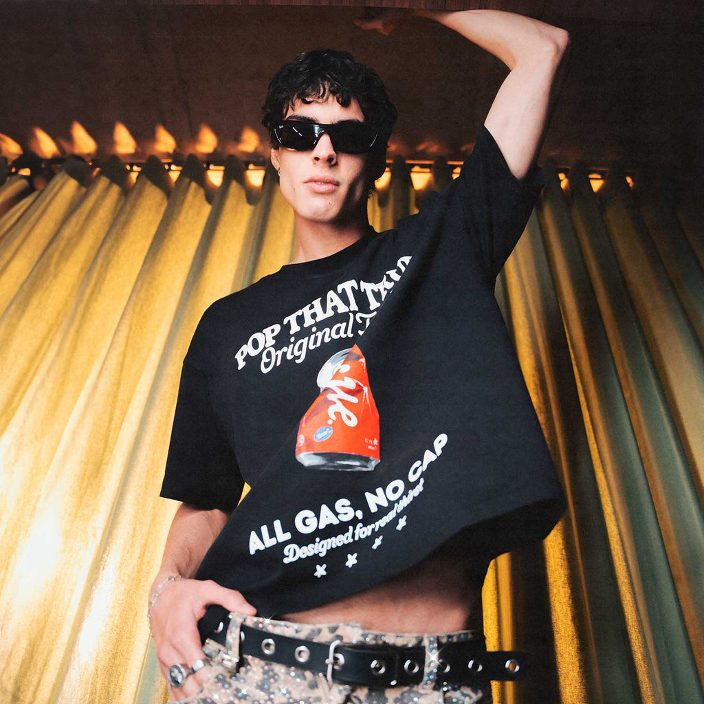True Pop Taste Boxy Tee - Black