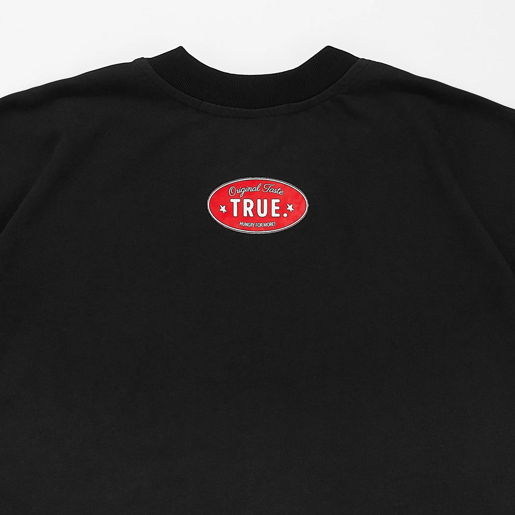 True Pop Taste Boxy Tee - Black