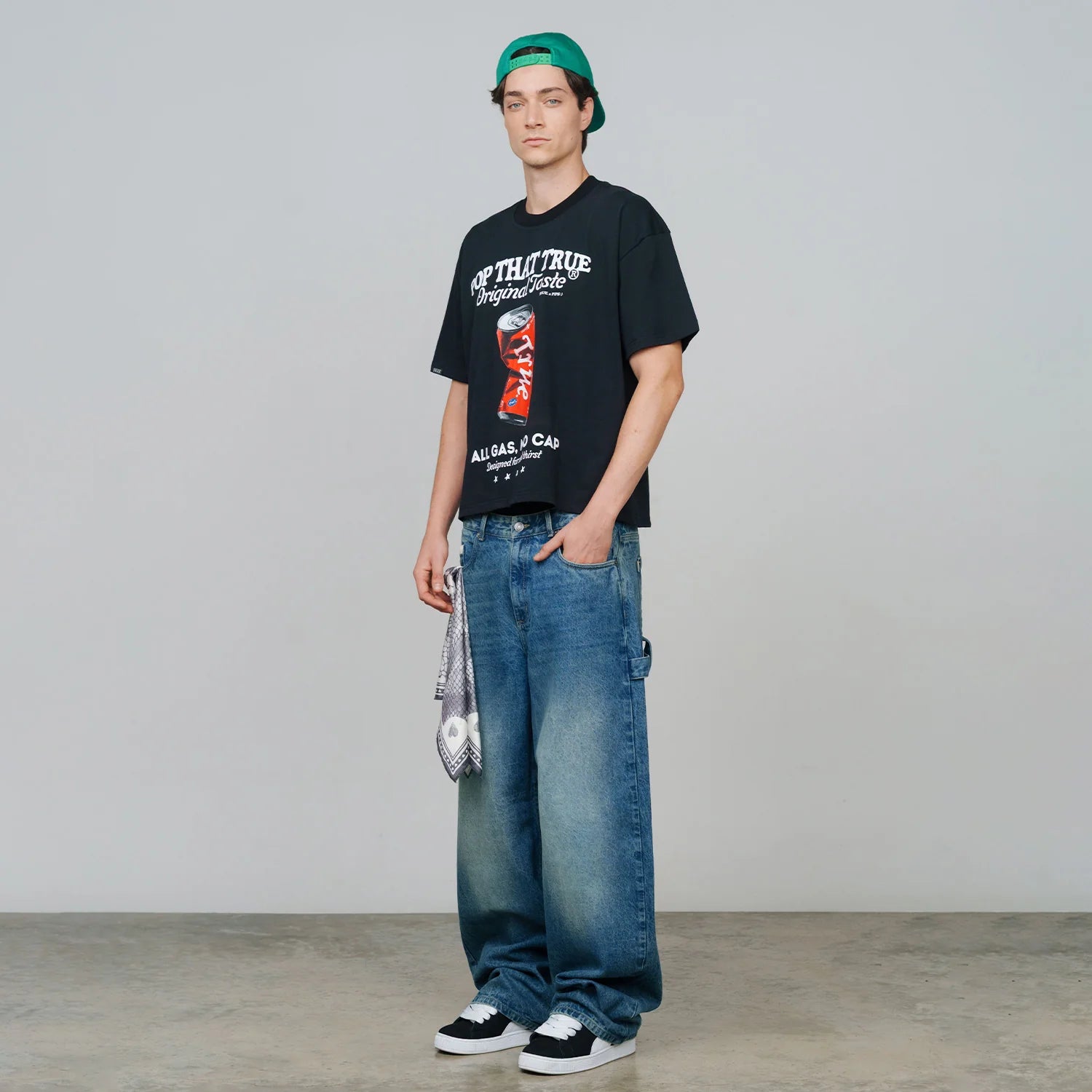 True Pop Taste Boxy Tee - Black