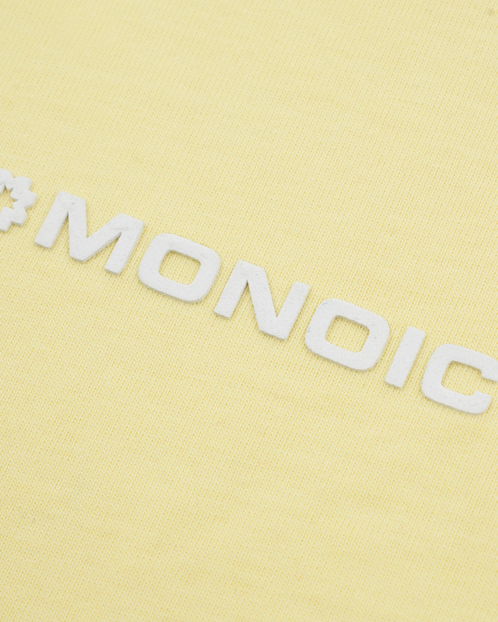 Monoic Camiseta Oversized Básica V3 - Amarillo Pastel