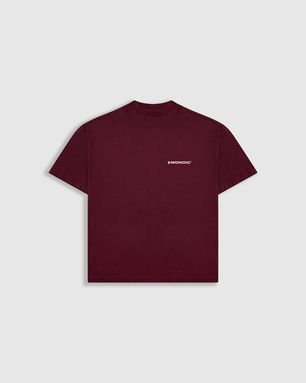 Monoic Camiseta Boxy Fit Básica V3 - Burgundy