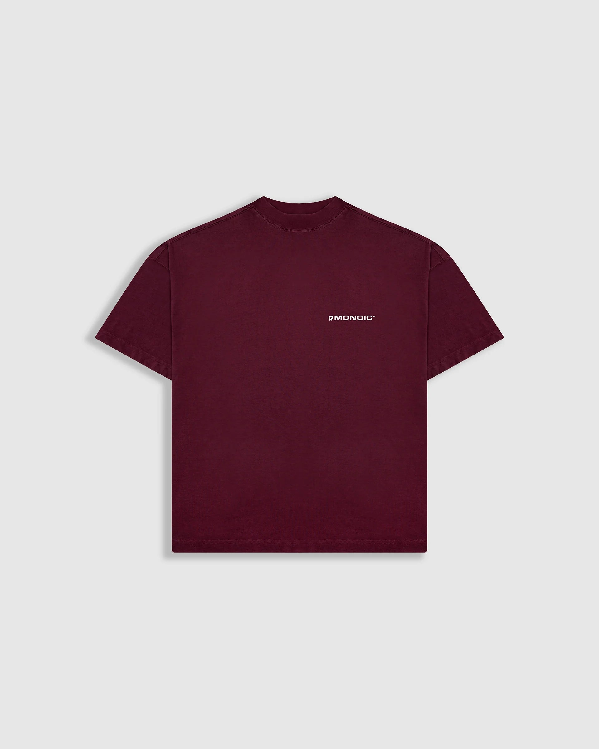Monoic Camiseta Boxy Fit Básica V3 - Burgundy