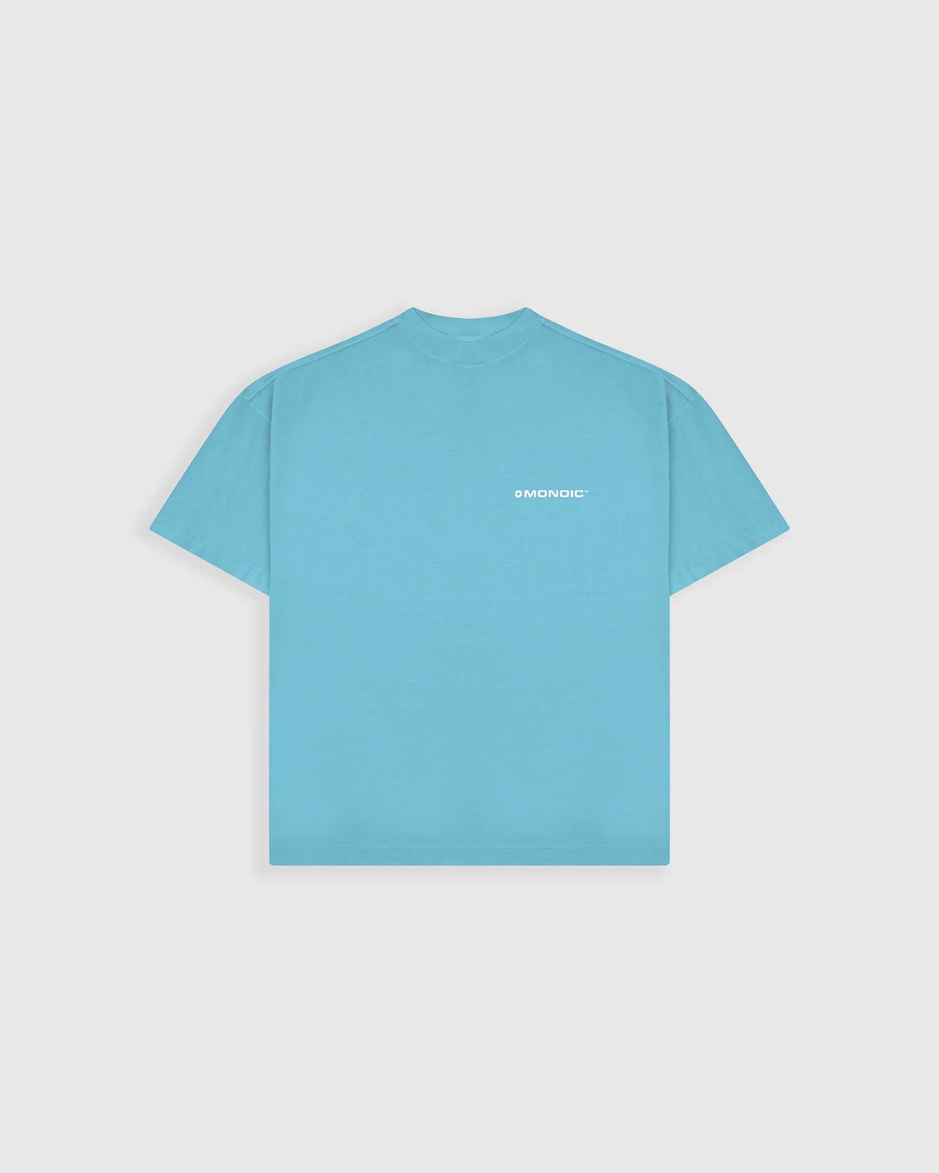 Monoic Camiseta Boxy Fit Básica V4 - Azul Claro