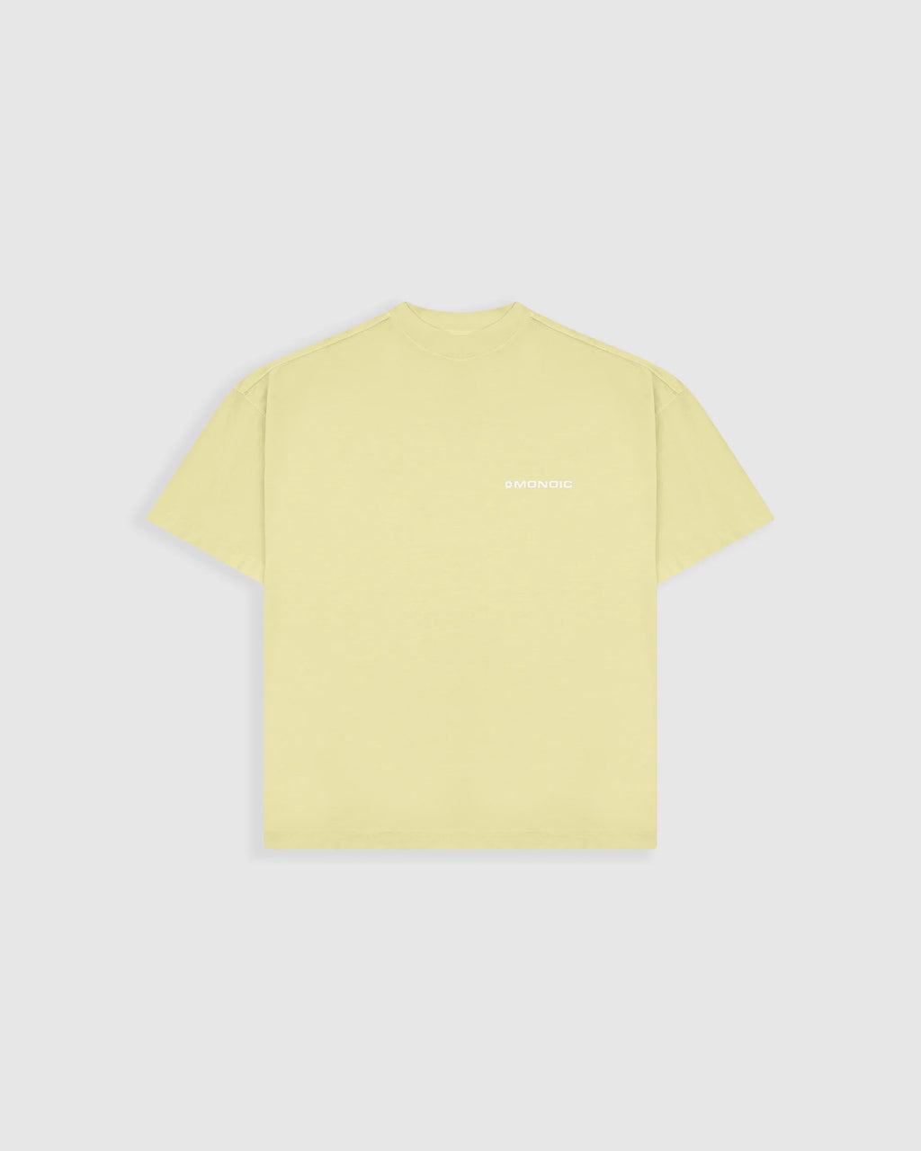 Monoic Camiseta Boxy Fit Básica V3 - Amarillo Pastel