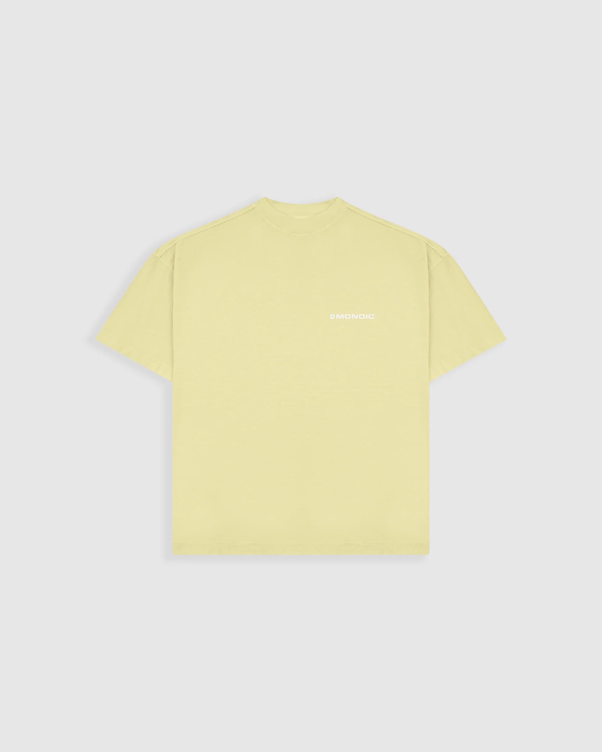 Monoic Camiseta Boxy Fit Básica V3 - Amarillo Pastel