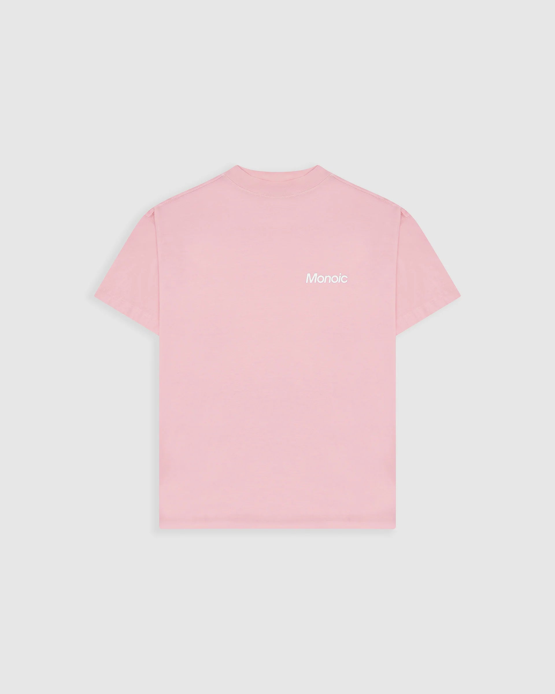 Monoic Camiseta Logo Oversized V3 - Rosado Pastel