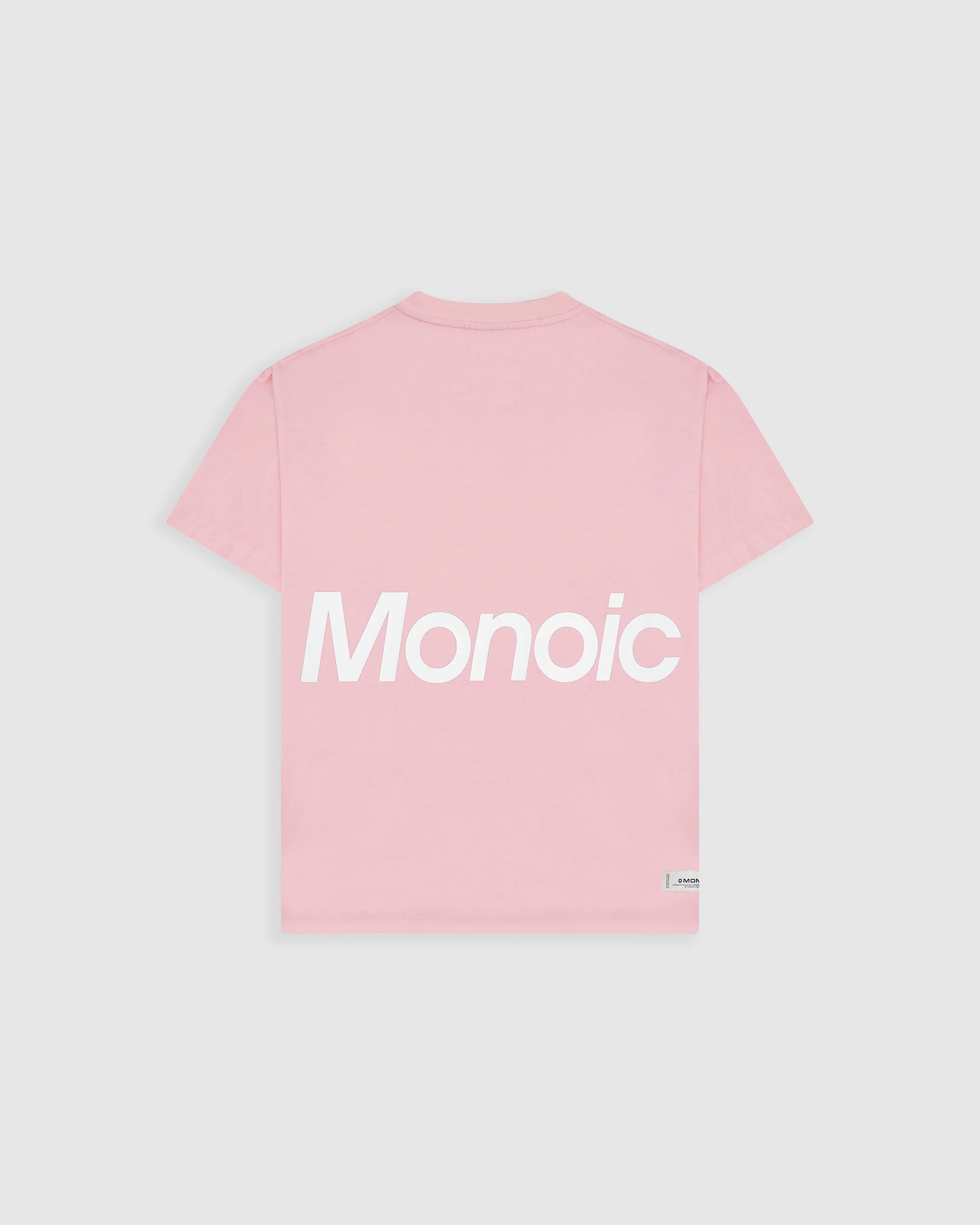 Monoic Camiseta Logo Oversized V3 - Rosado Pastel