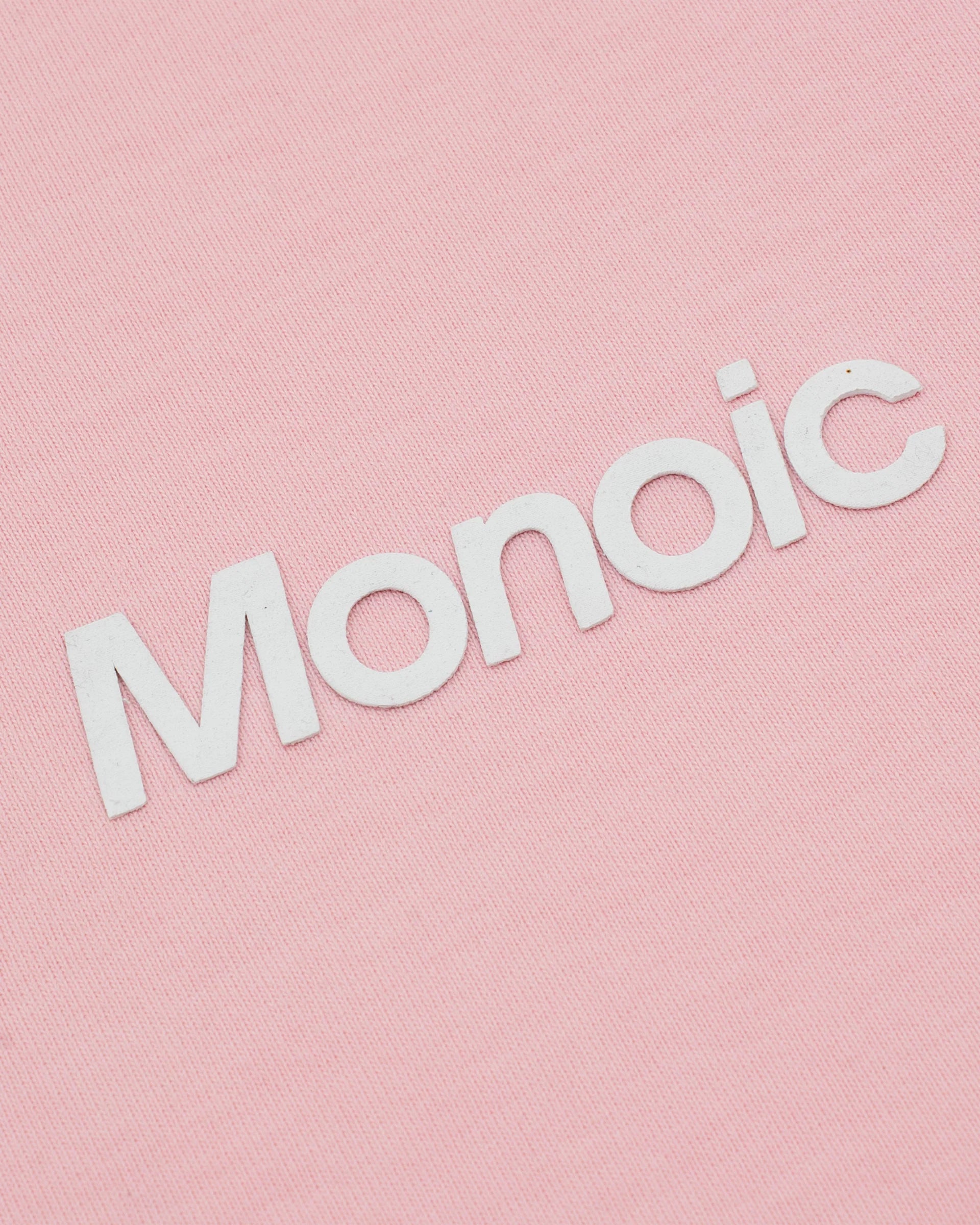 Monoic Camiseta Logo Oversized V3 - Rosado Pastel