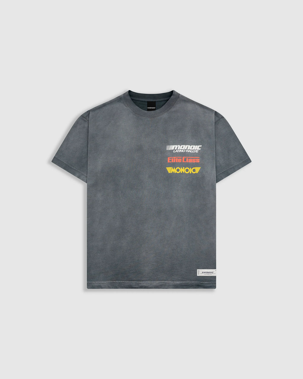 Monoic Camiseta Oversized Elite - Negro Desgastado