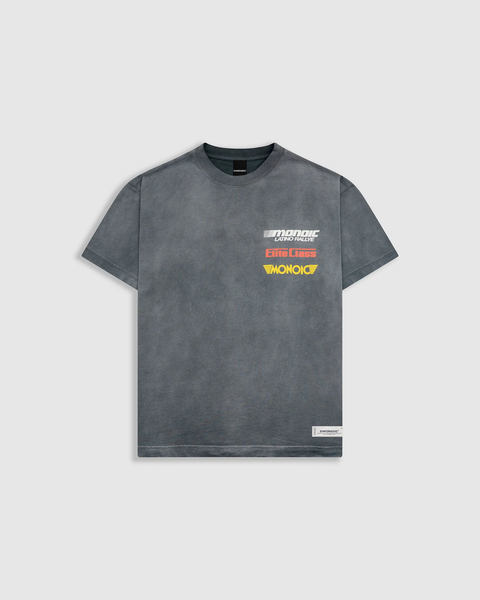 Monoic Camiseta Oversized Elite - Negro Desgastado