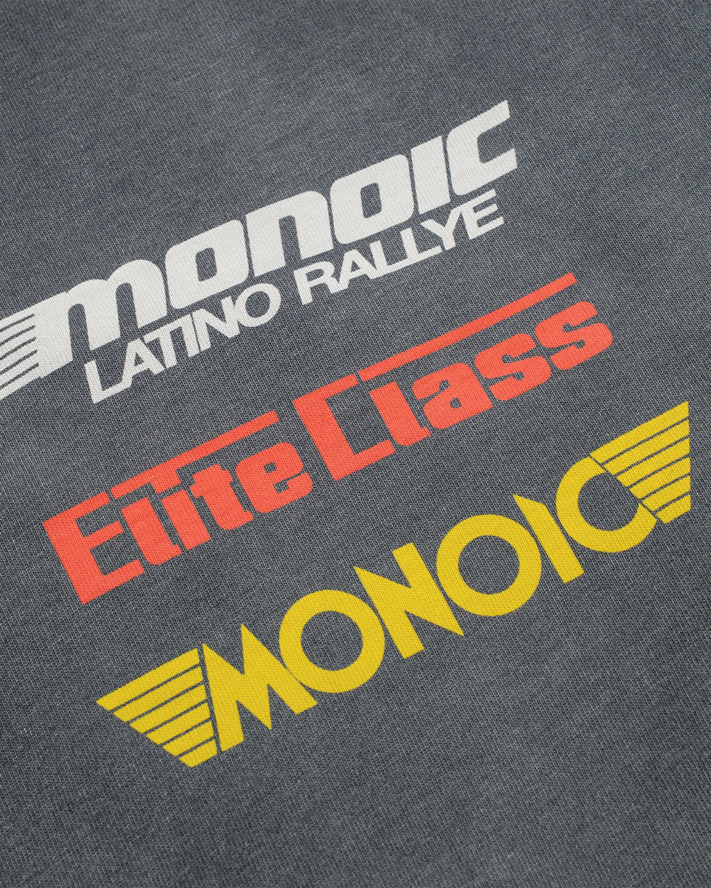 Monoic Camiseta Oversized Elite - Negro Desgastado