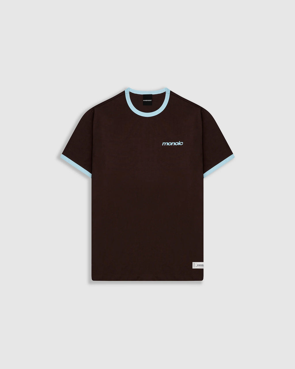 Monoic Camiseta Ringer Tee – Café y Azul