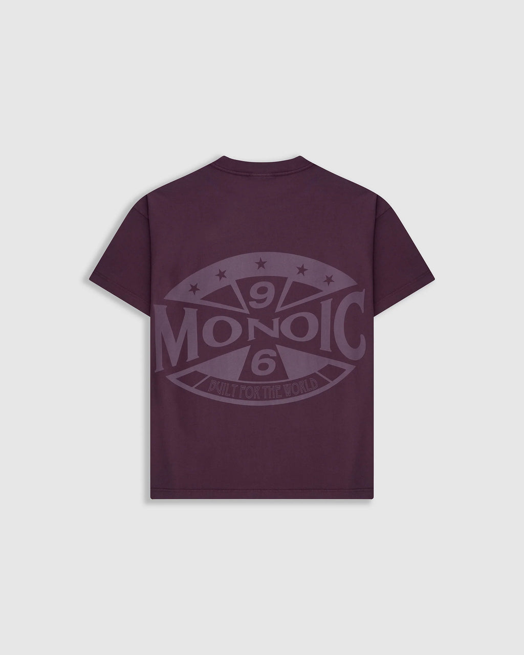Monoic Camiseta Oversized Built For The World - Burgundy