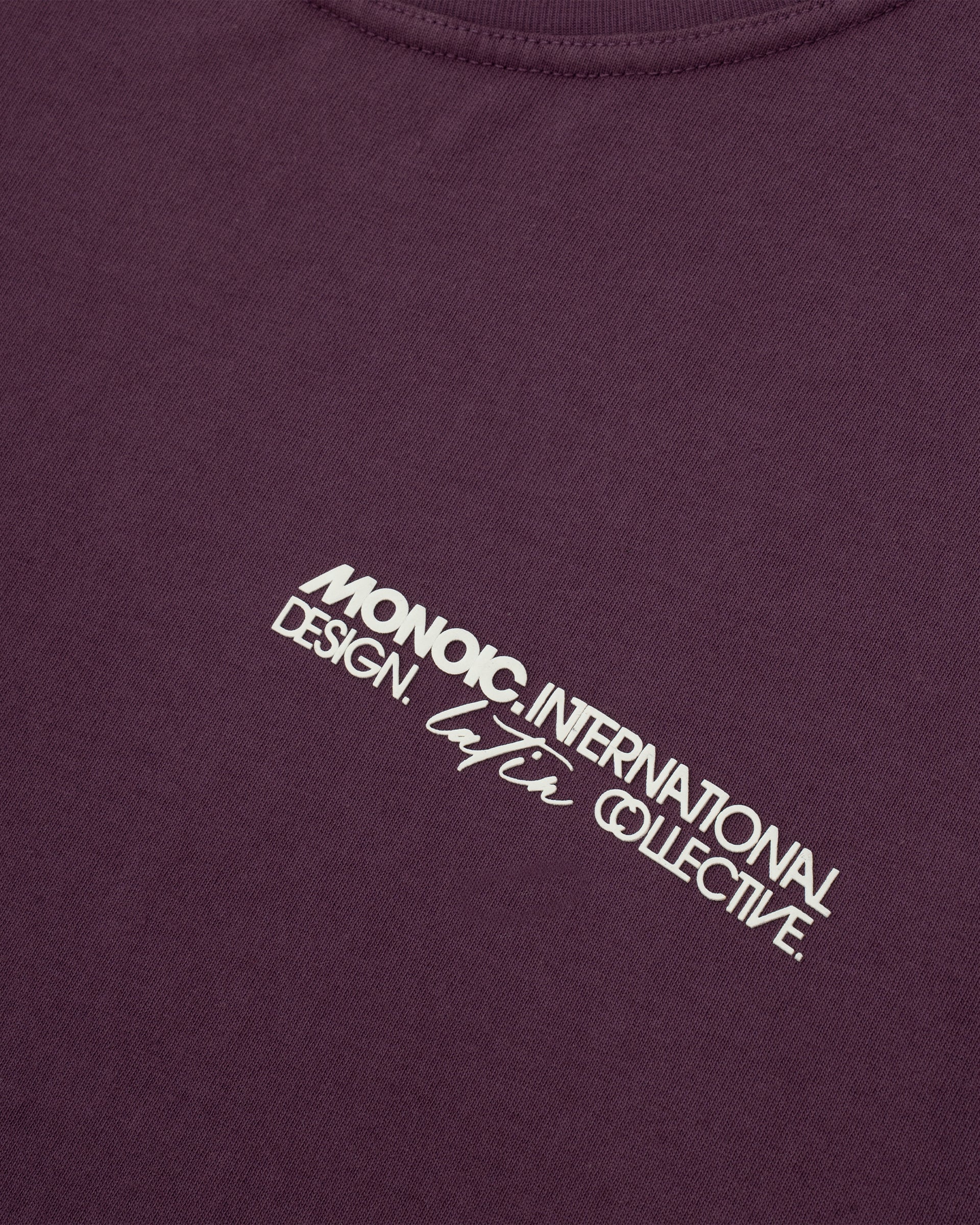 Monoic Camiseta Oversized Built For The World - Burgundy