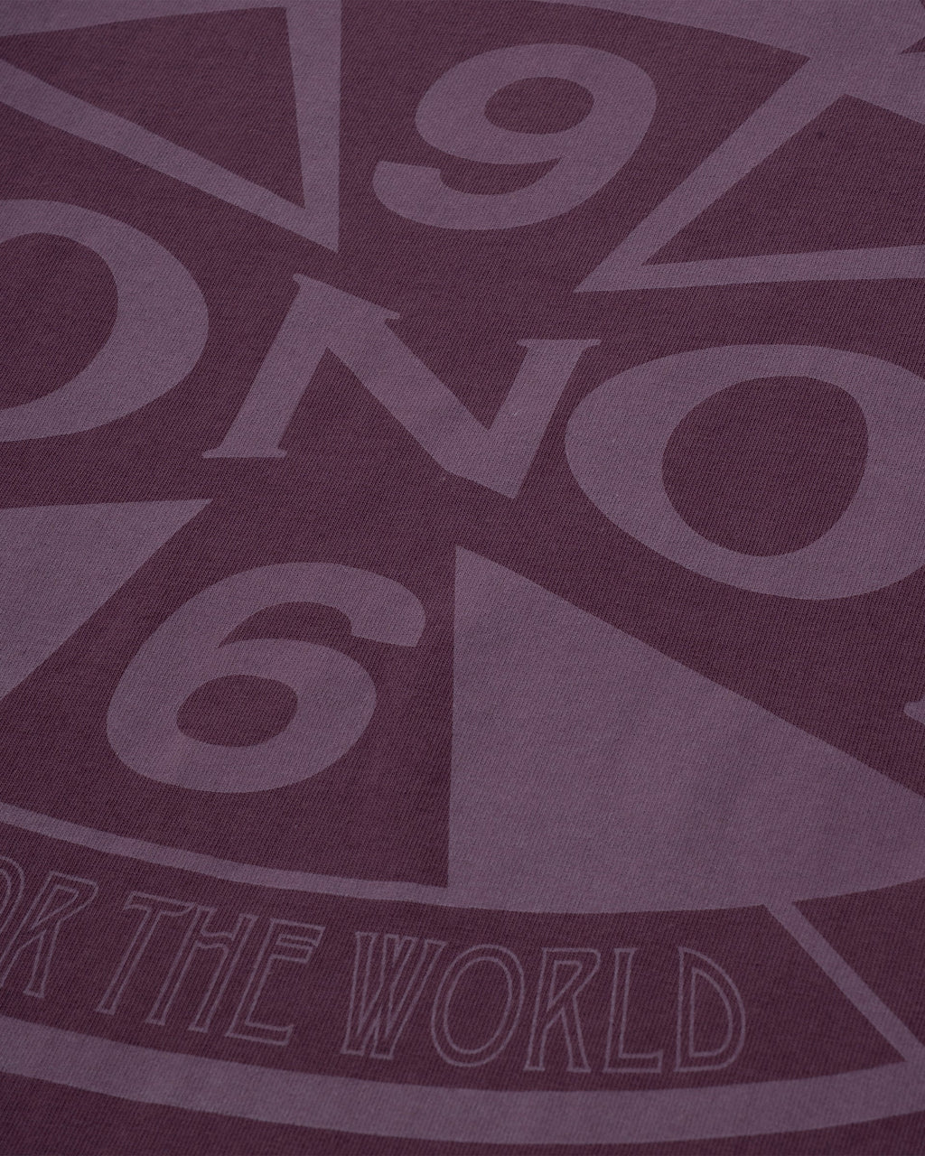 Monoic Camiseta Oversized Built For The World - Burgundy