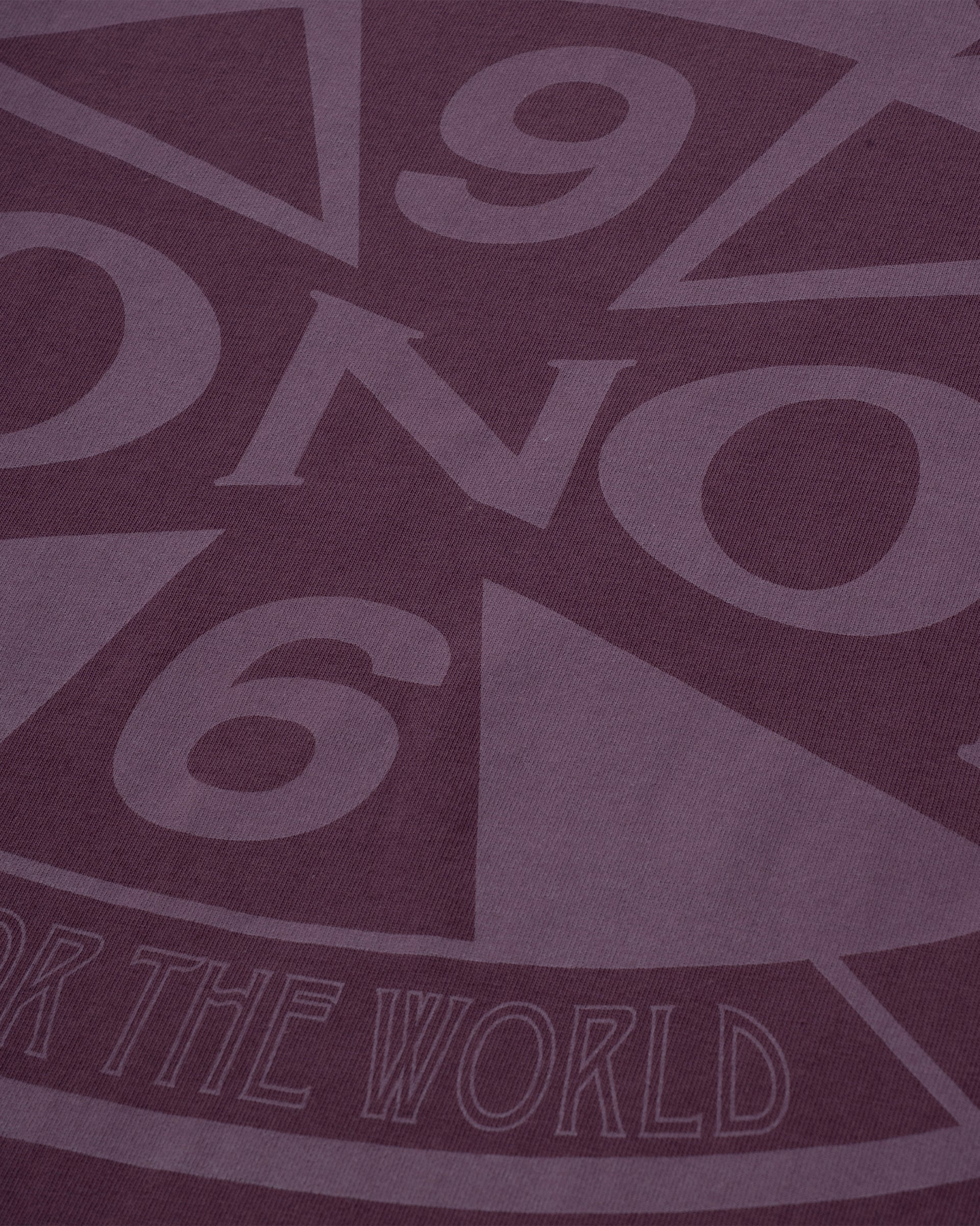 Monoic Camiseta Oversized Built For The World - Burgundy