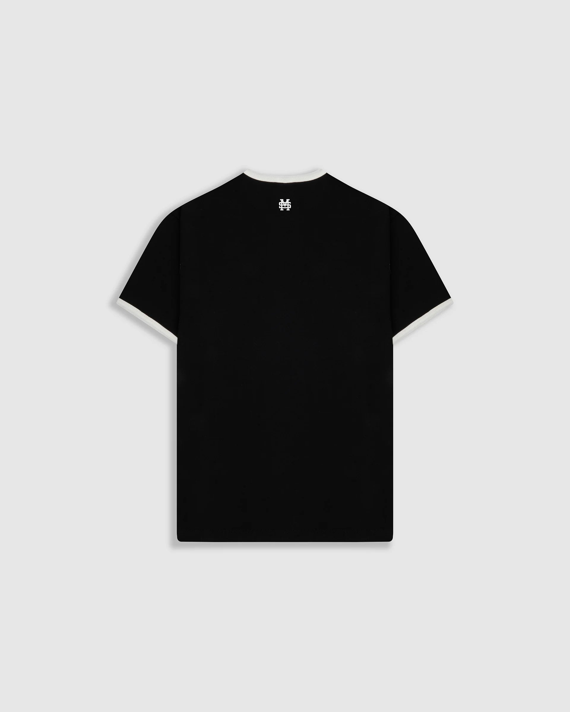 Monoic Camiseta Ringer Tee – Negro y Off White