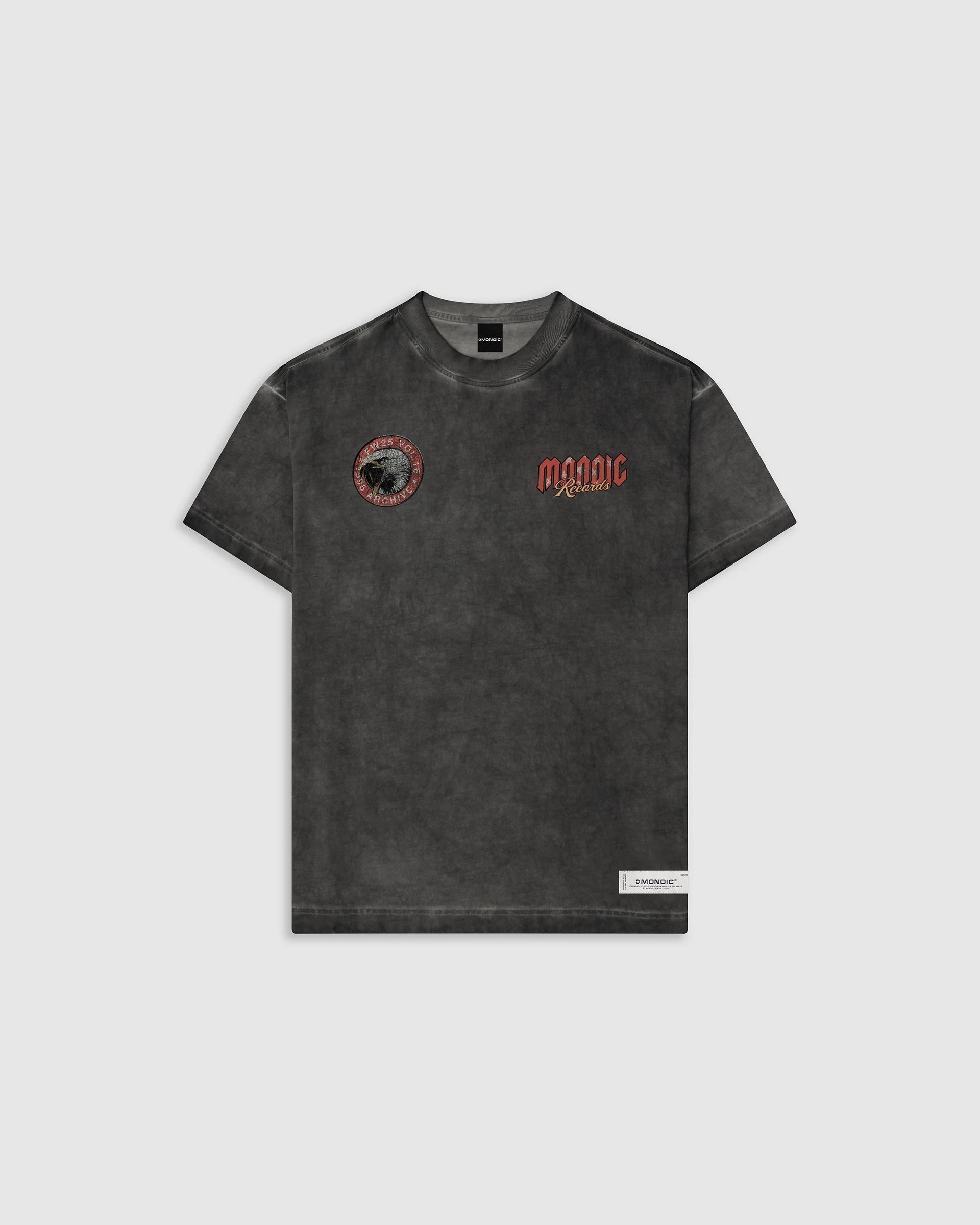 Monoic Camiseta Oversized Monoic Eagle - Gris Desgastado