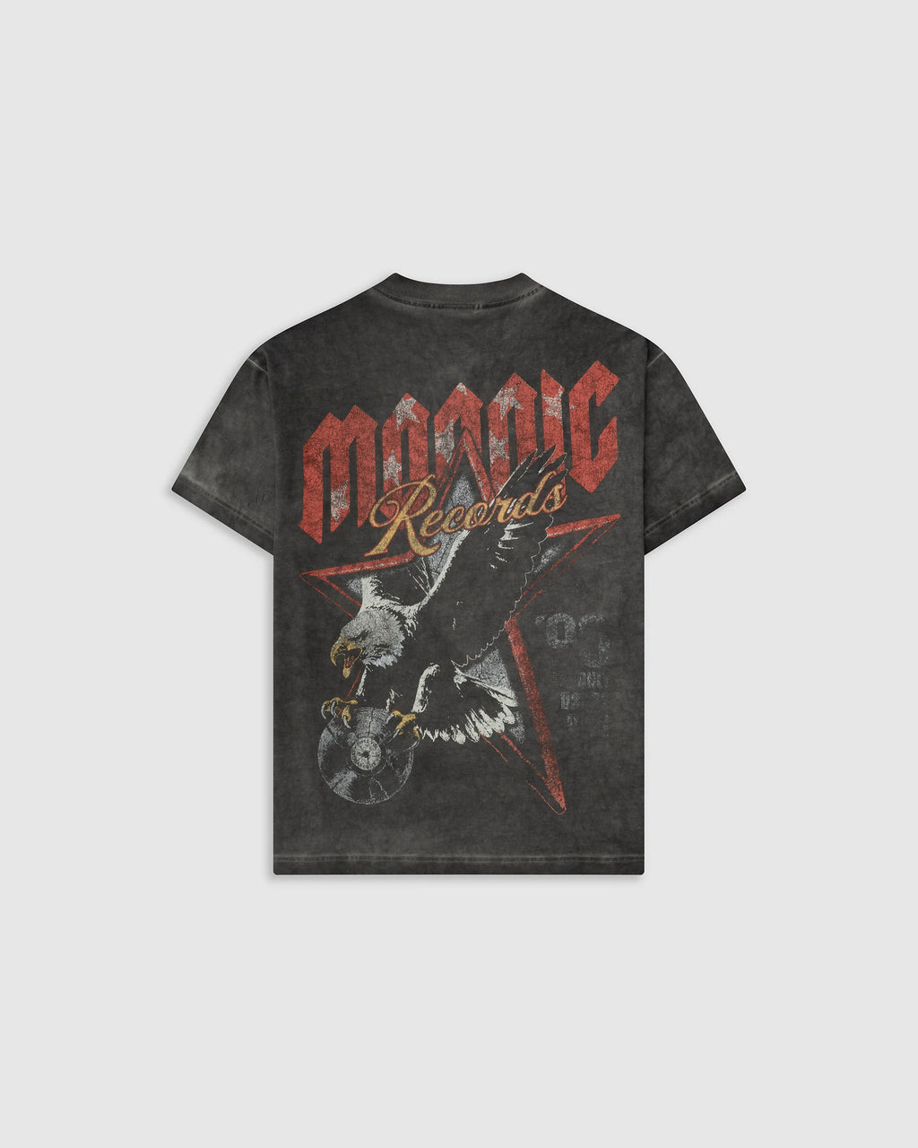 Monoic Camiseta Oversized Monoic Eagle - Gris Desgastado