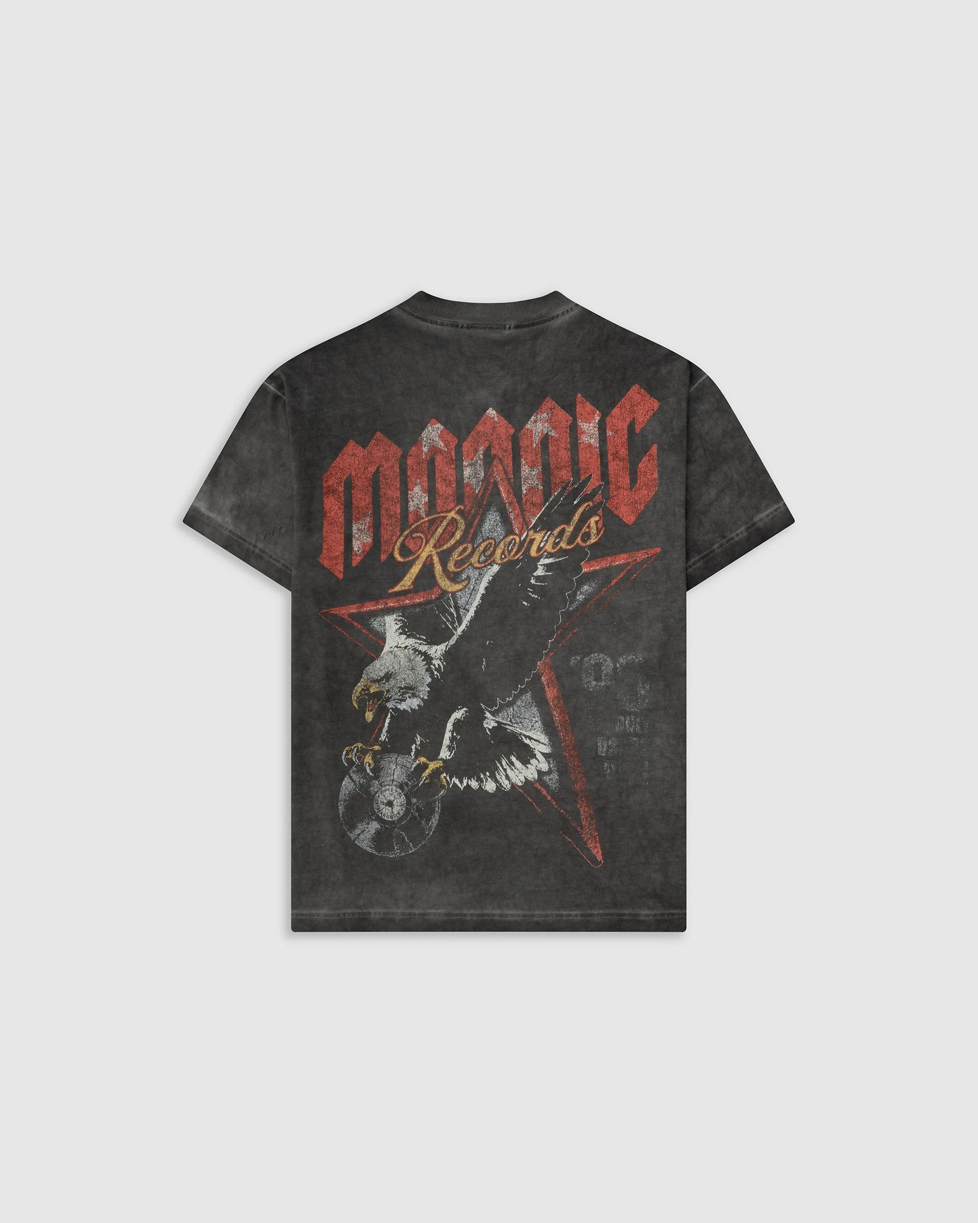 Monoic Camiseta Oversized Monoic Eagle - Gris Desgastado