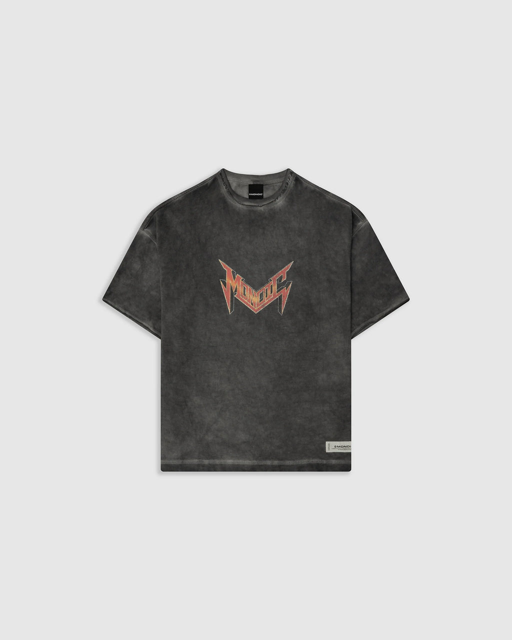 Monoic Camiseta Boxy Fit World Tour - Gris Desgastado (Exclusiva)